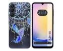 Funda Silicona Transparente para Samsung Galaxy A25 5G diseño Plumas Dibujos
