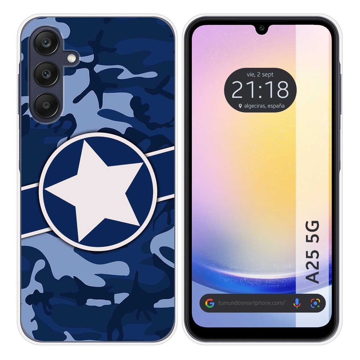 Funda Silicona para Samsung Galaxy A25 5G diseño Camuflaje 03 Dibujos