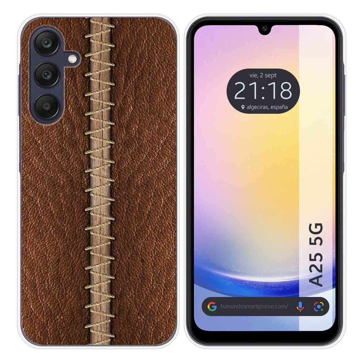 Funda Silicona para Samsung Galaxy A25 5G diseño Cuero 01 Dibujos