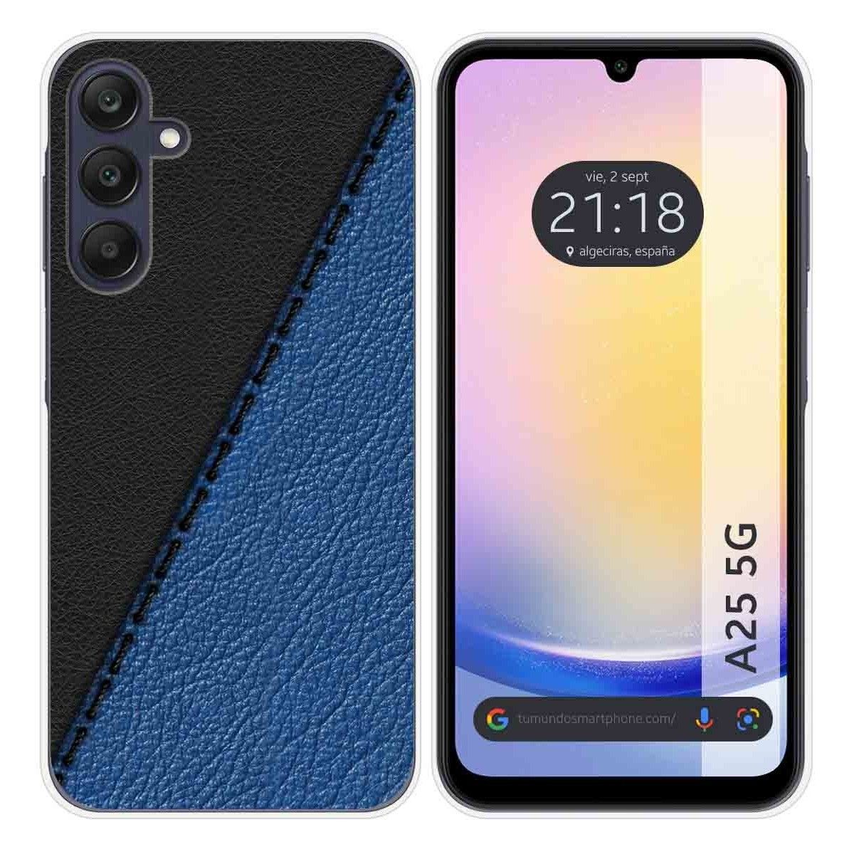 Funda Silicona para Samsung Galaxy A25 5G diseño Cuero 02 Dibujos