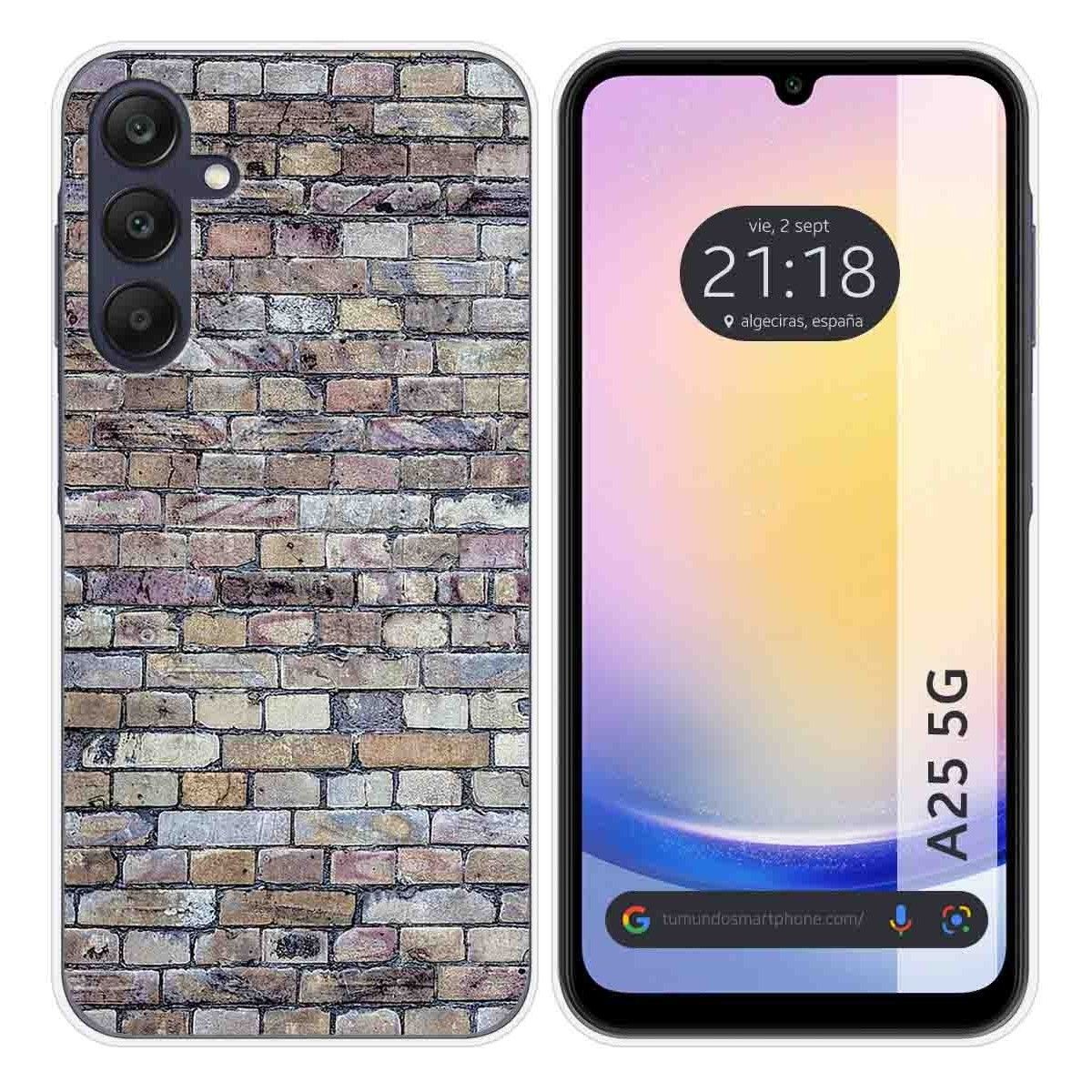 Funda Silicona para Samsung Galaxy A25 5G diseño Ladrillo 02 Dibujos