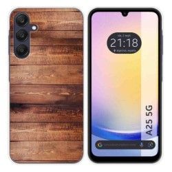 Funda Silicona para Samsung Galaxy A25 5G diseño Madera 02 Dibujos