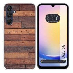 Funda Silicona para Samsung Galaxy A25 5G diseño Madera 03 Dibujos
