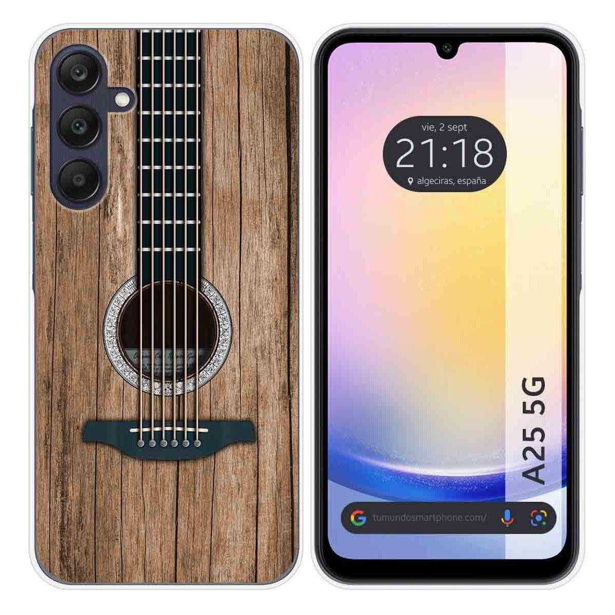Funda Silicona para Samsung Galaxy A25 5G diseño Madera 11 Dibujos