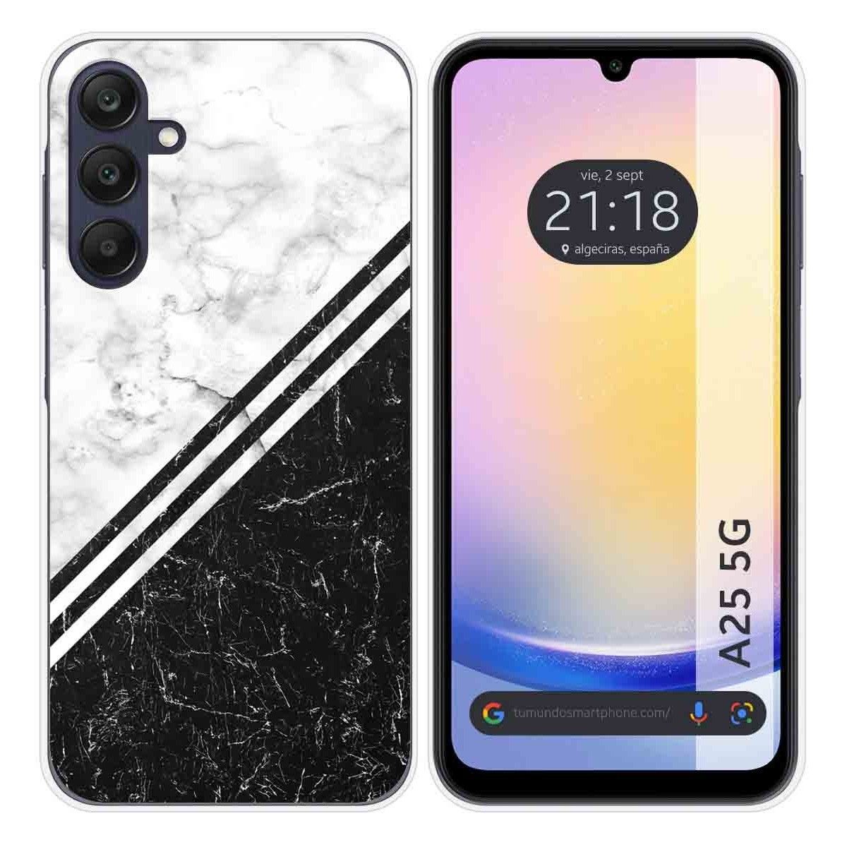 Funda Silicona para Samsung Galaxy A25 5G diseño Mármol 01 Dibujos