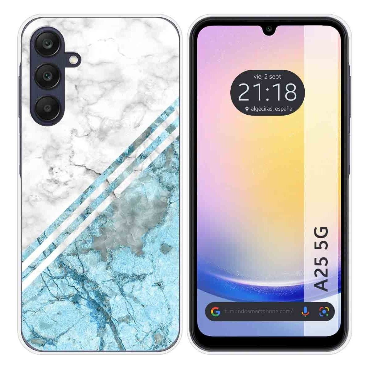 Funda Silicona para Samsung Galaxy A25 5G diseño Mármol 02 Dibujos