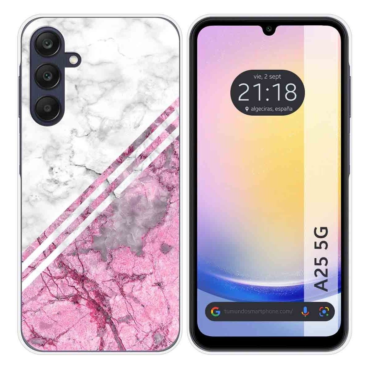 Funda Silicona para Samsung Galaxy A25 5G diseño Mármol 03 Dibujos