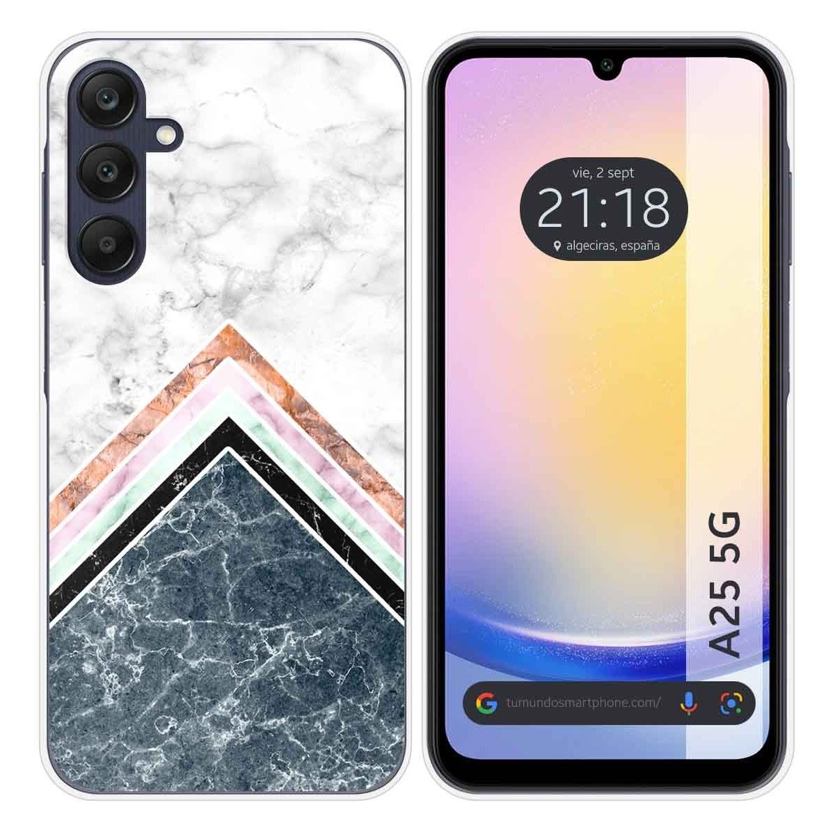 Funda Silicona para Samsung Galaxy A25 5G diseño Mármol 05 Dibujos