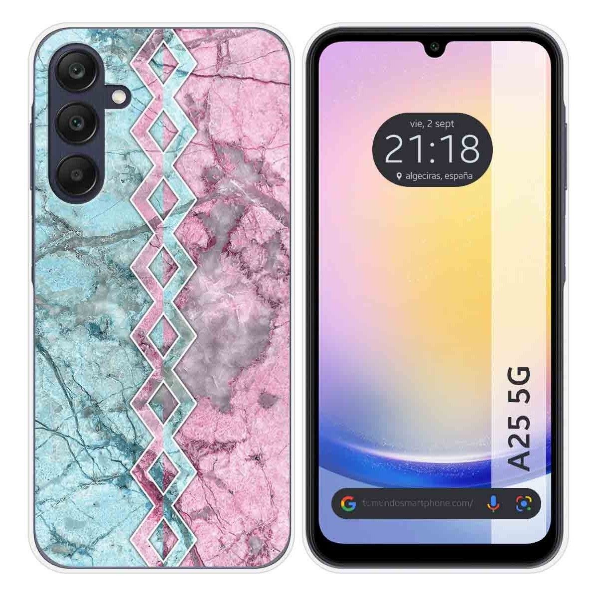 Funda Silicona para Samsung Galaxy A25 5G diseño Mármol 08 Dibujos