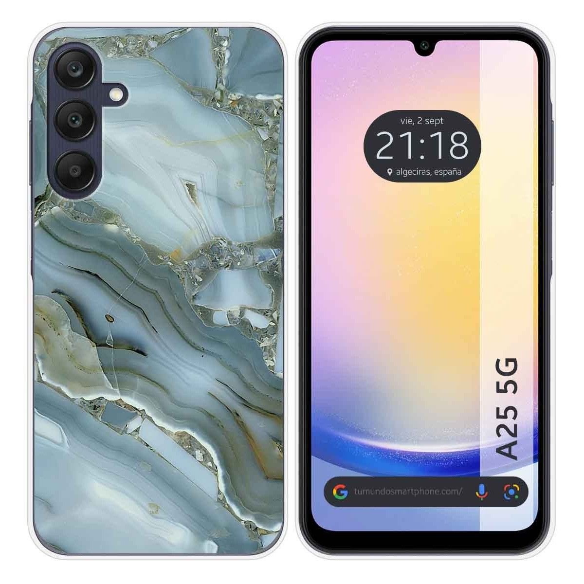 Funda Silicona para Samsung Galaxy A25 5G diseño Mármol 09 Dibujos