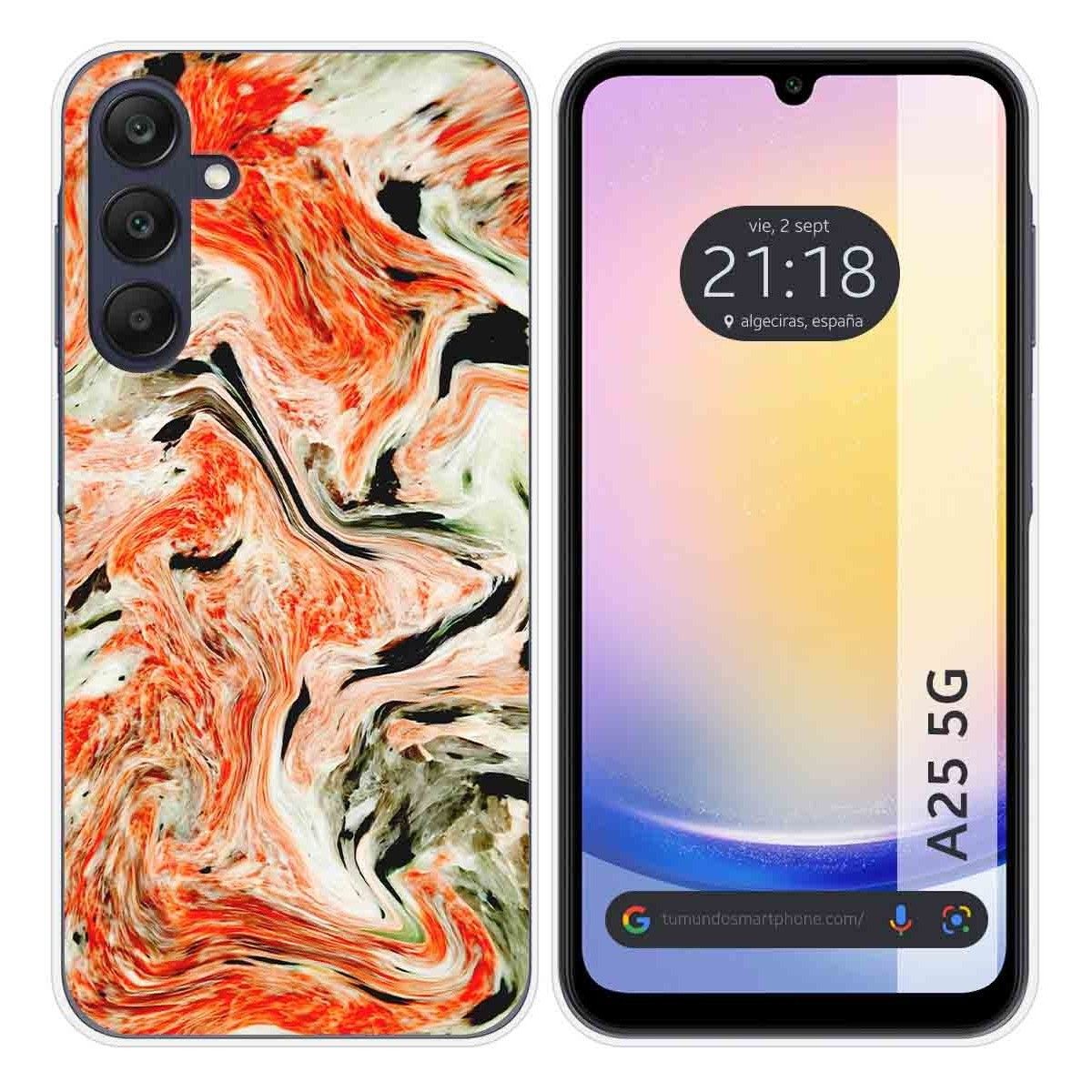 Funda Silicona para Samsung Galaxy A25 5G diseño Mármol 12 Dibujos