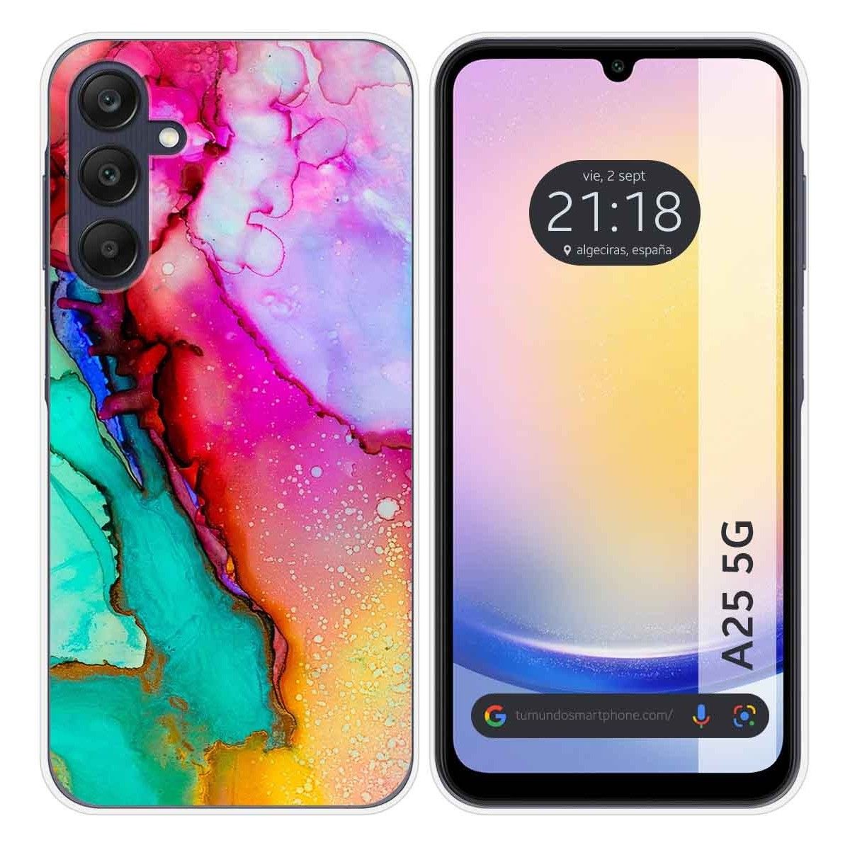 Funda Silicona para Samsung Galaxy A25 5G diseño Mármol 15 Dibujos