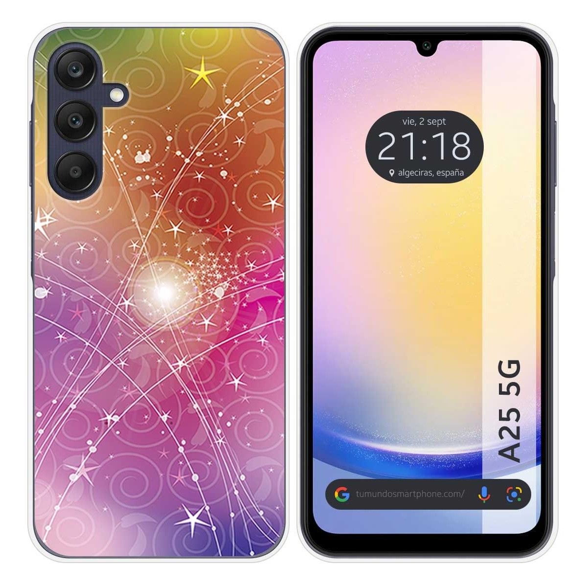 Funda Silicona para Samsung Galaxy A25 5G diseño Abstracto Dibujos
