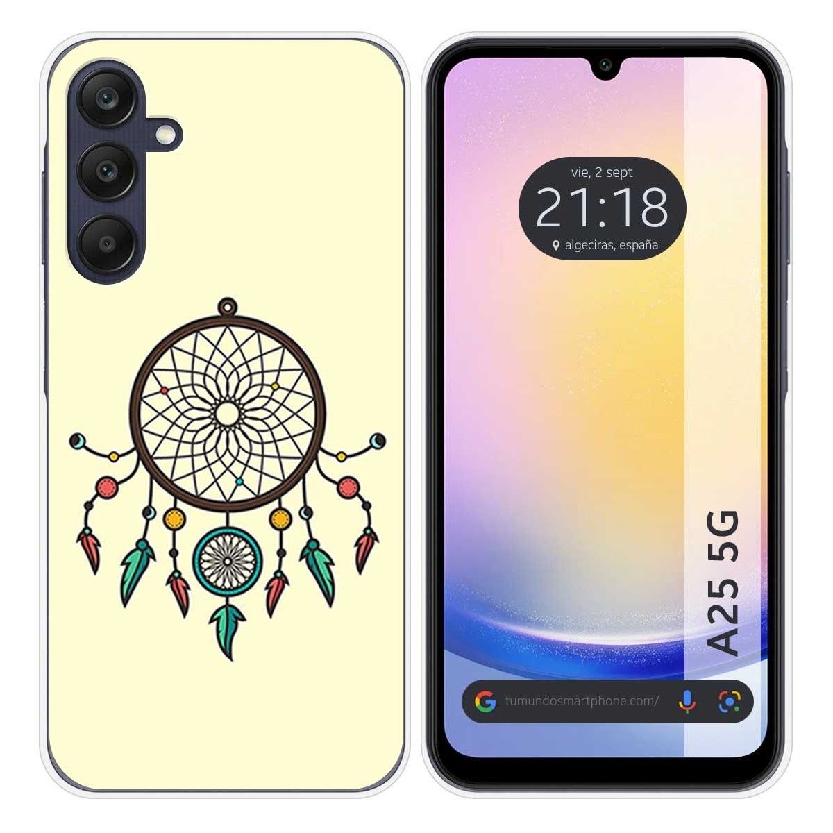 Funda Silicona para Samsung Galaxy A25 5G diseño Atrapasueños Dibujos