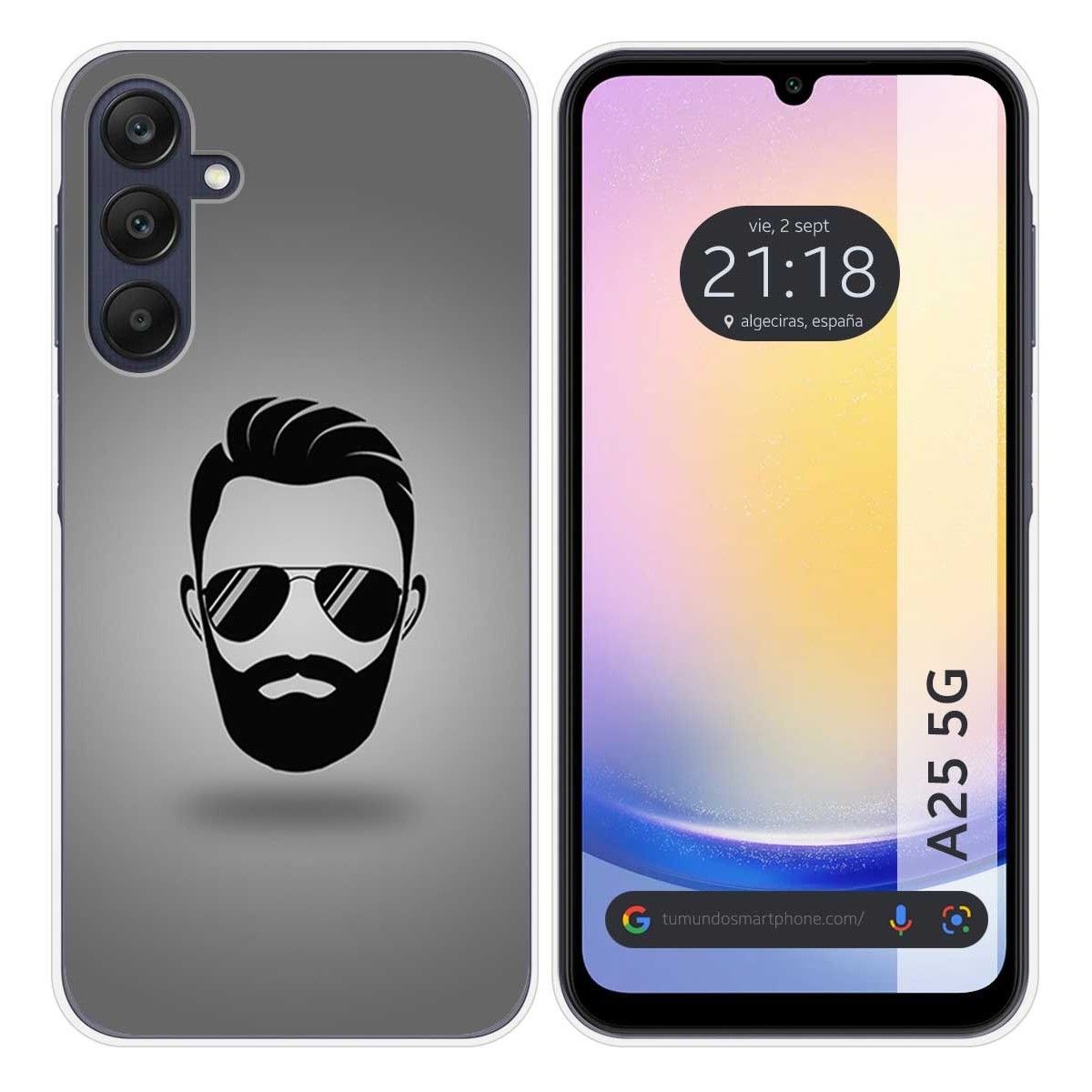 Funda Silicona para Samsung Galaxy A25 5G diseño Barba Dibujos