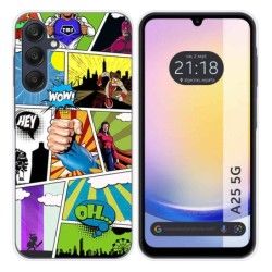 Funda Silicona para Samsung Galaxy A25 5G diseño Comic Dibujos