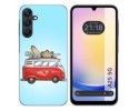 Funda Silicona para Samsung Galaxy A25 5G diseño Furgoneta Dibujos