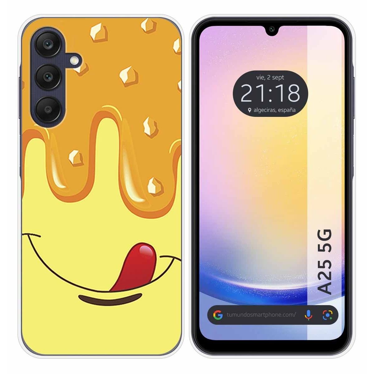 Funda Silicona para Samsung Galaxy A25 5G diseño Helado Vainilla Dibujos