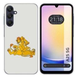 Funda Silicona para Samsung Galaxy A25 5G diseño Leones Dibujos