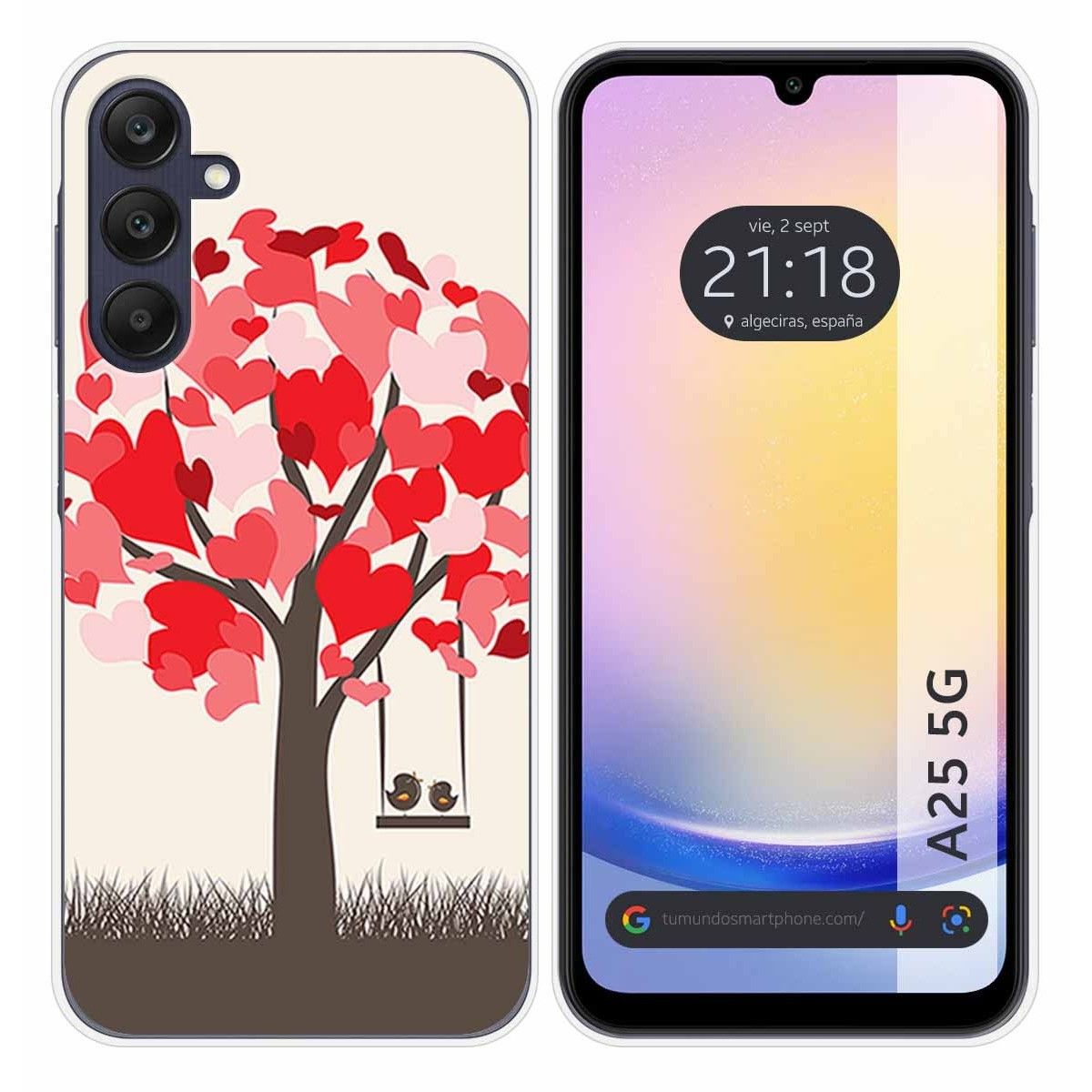 Funda Silicona para Samsung Galaxy A25 5G diseño Pajaritos Dibujos