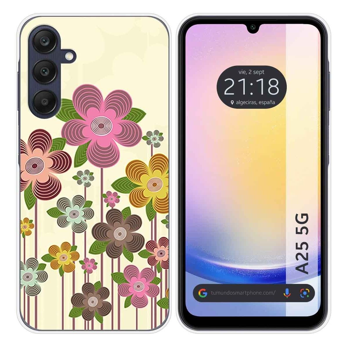 Funda Silicona para Samsung Galaxy A25 5G diseño Primavera En Flor Dibujos