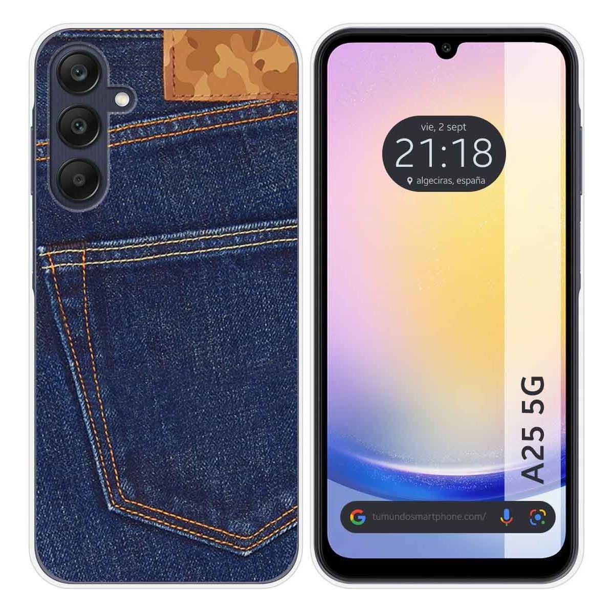 Funda Silicona para Samsung Galaxy A25 5G diseño Vaquero Dibujos