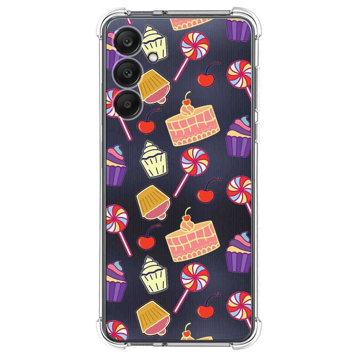 Funda Silicona Antigolpes para Samsung Galaxy A25 5G diseño Dulces 01 Dibujos