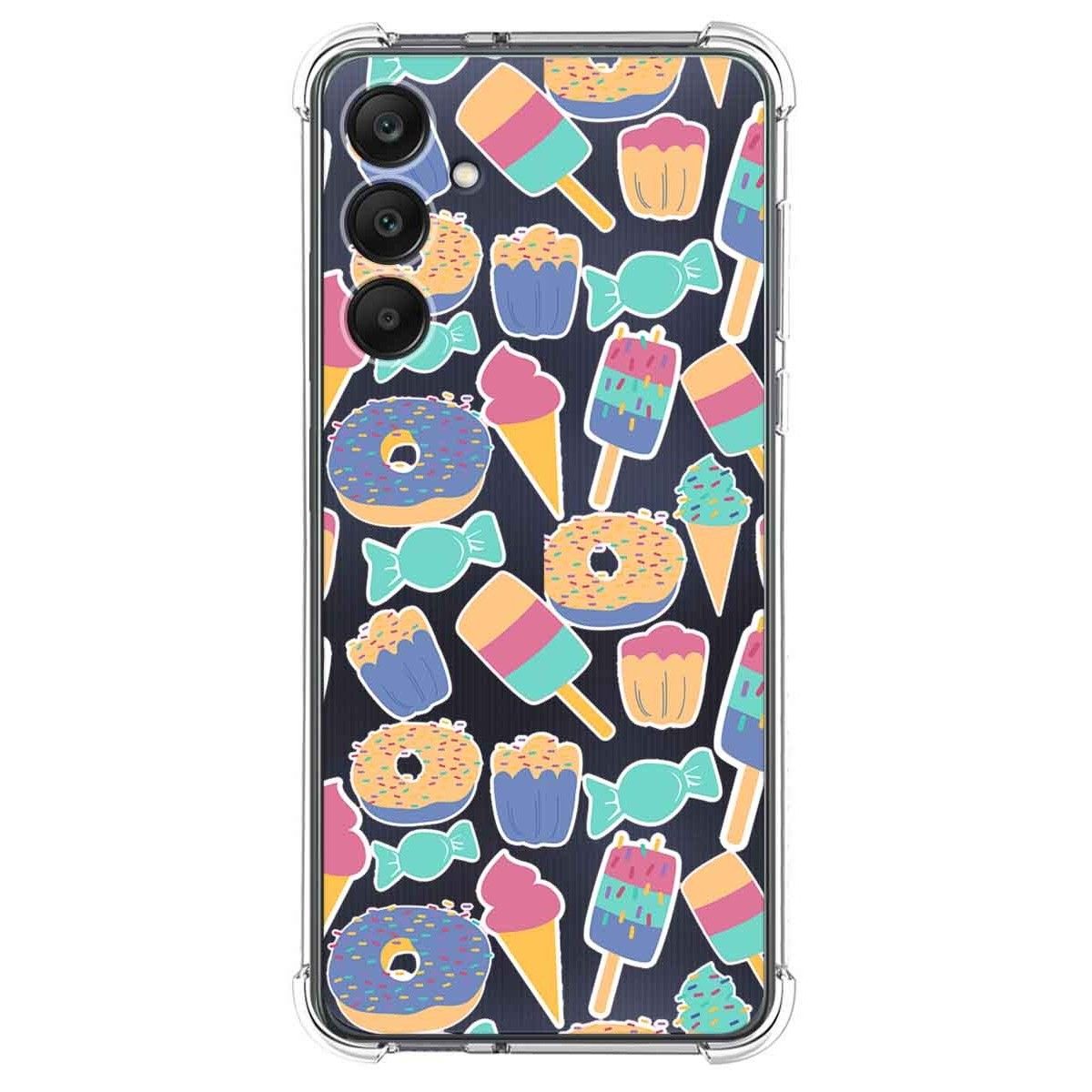 Funda Silicona Antigolpes para Samsung Galaxy A25 5G diseño Dulces 02 Dibujos