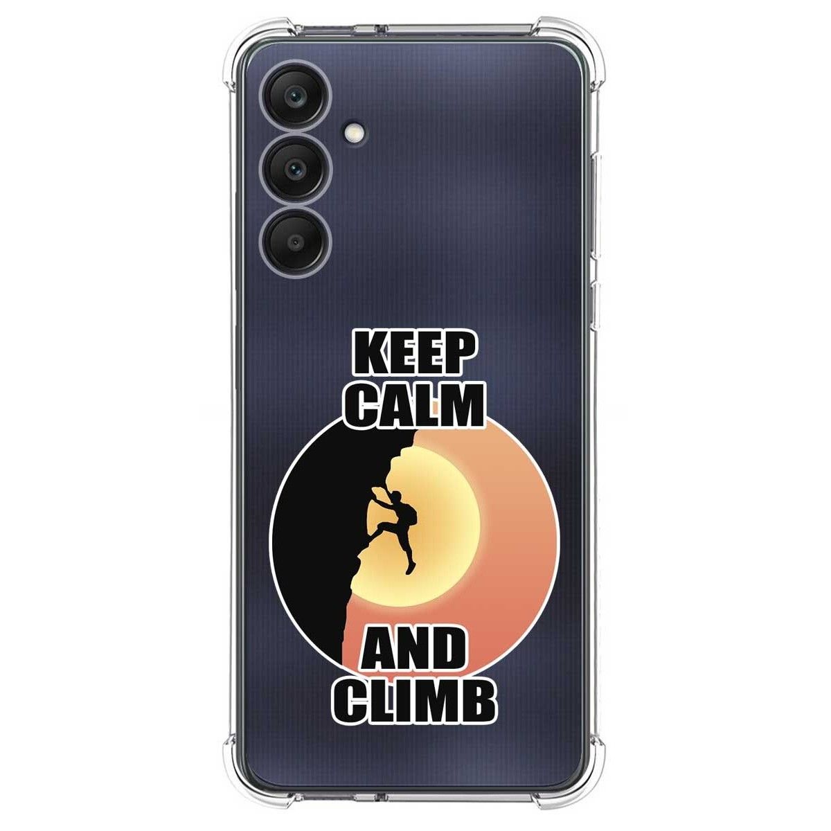Funda Silicona Antigolpes para Samsung Galaxy A25 5G diseño Hombre Escalada Dibujos