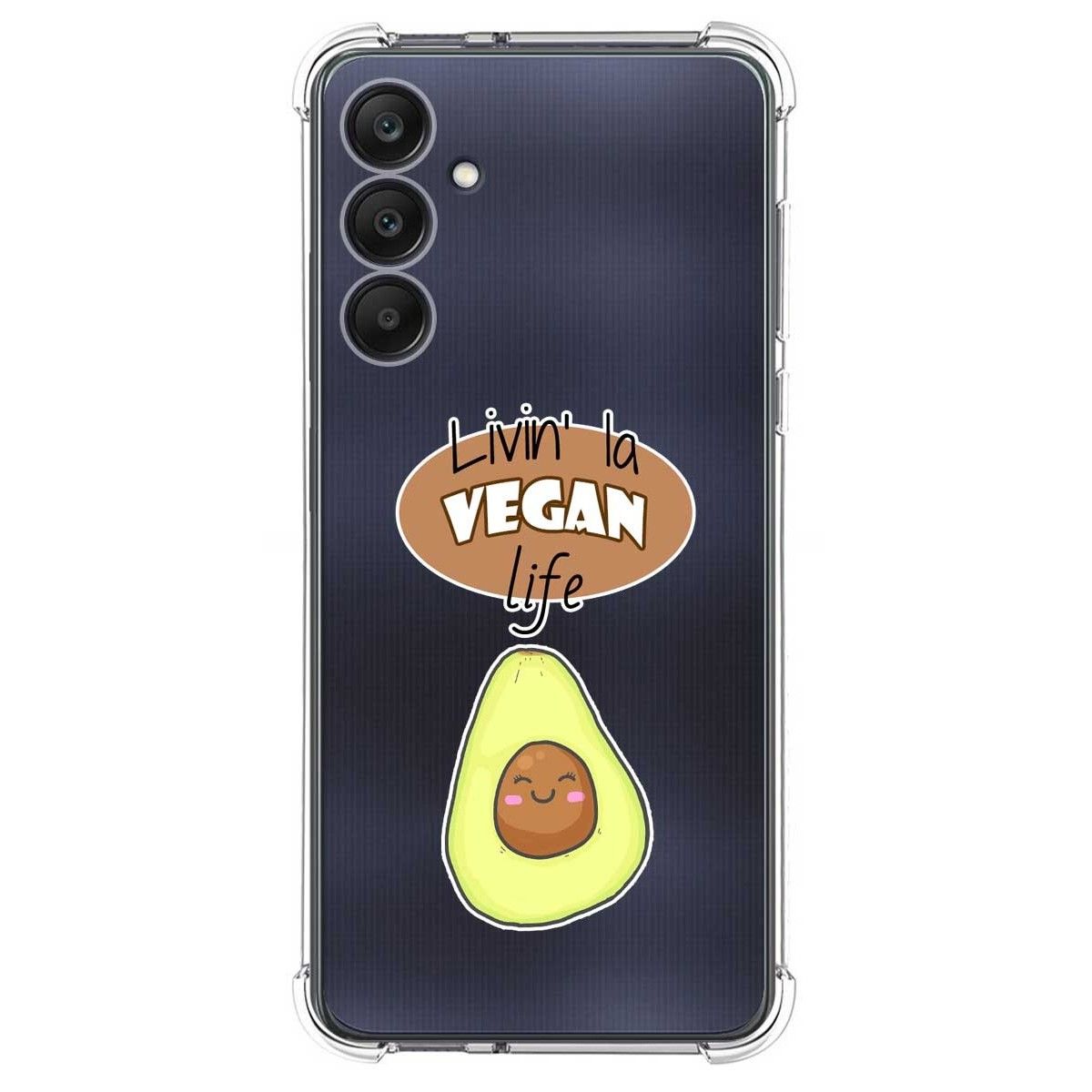 Funda Silicona Antigolpes para Samsung Galaxy A25 5G diseño Vegan Life Dibujos