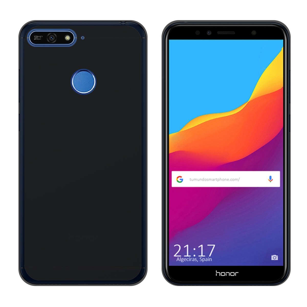 Funda Gel Tpu para Huawei Honor 7A / Y6 2018 Color Negra