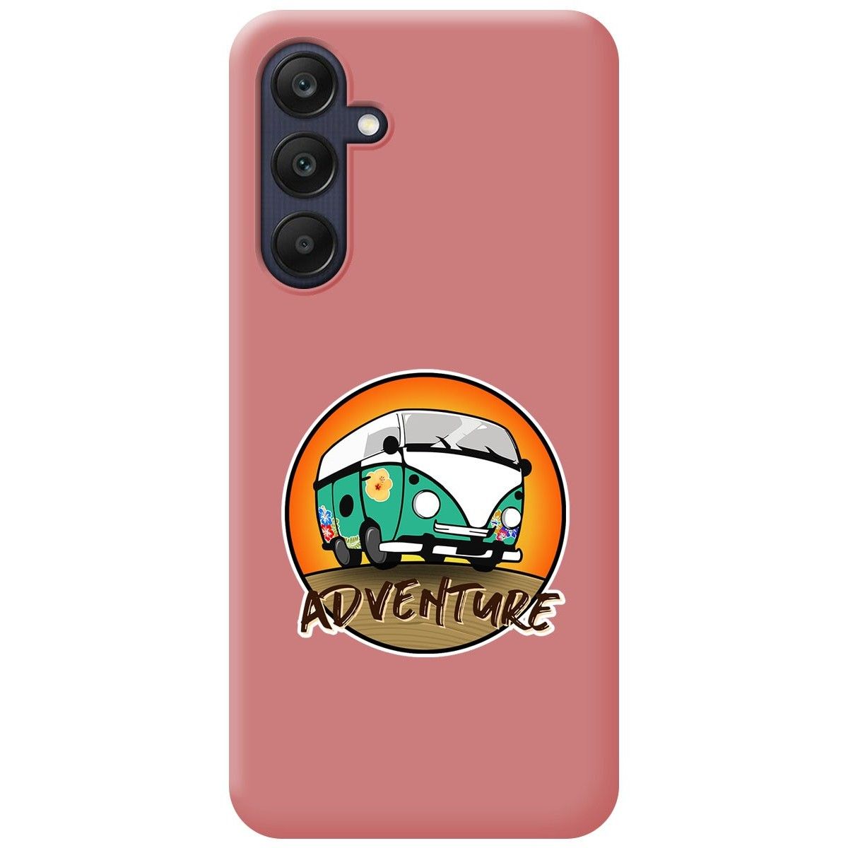 Funda Silicona Líquida Rosa para Samsung Galaxy A25 5G diseño Adventure Dibujos