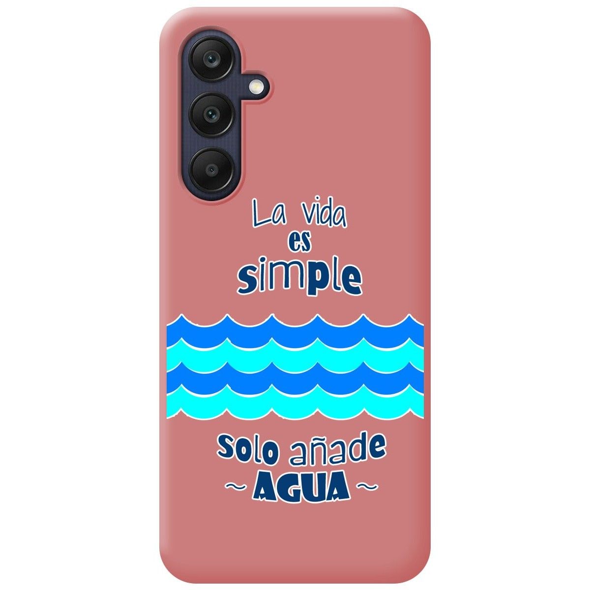 Funda Silicona Líquida Rosa para Samsung Galaxy A25 5G diseño Agua Dibujos