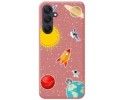 Funda Silicona Líquida Rosa para Samsung Galaxy A25 5G diseño Espacio Dibujos