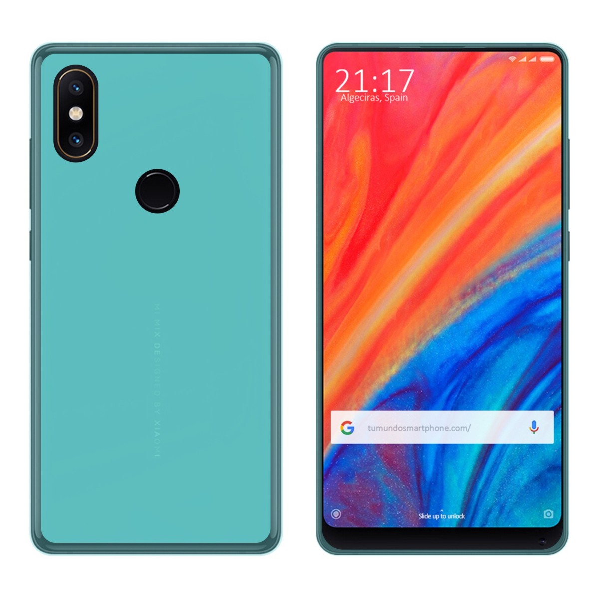 Funda Gel Tpu para Xiaomi Mi Mix 2S Color Azul