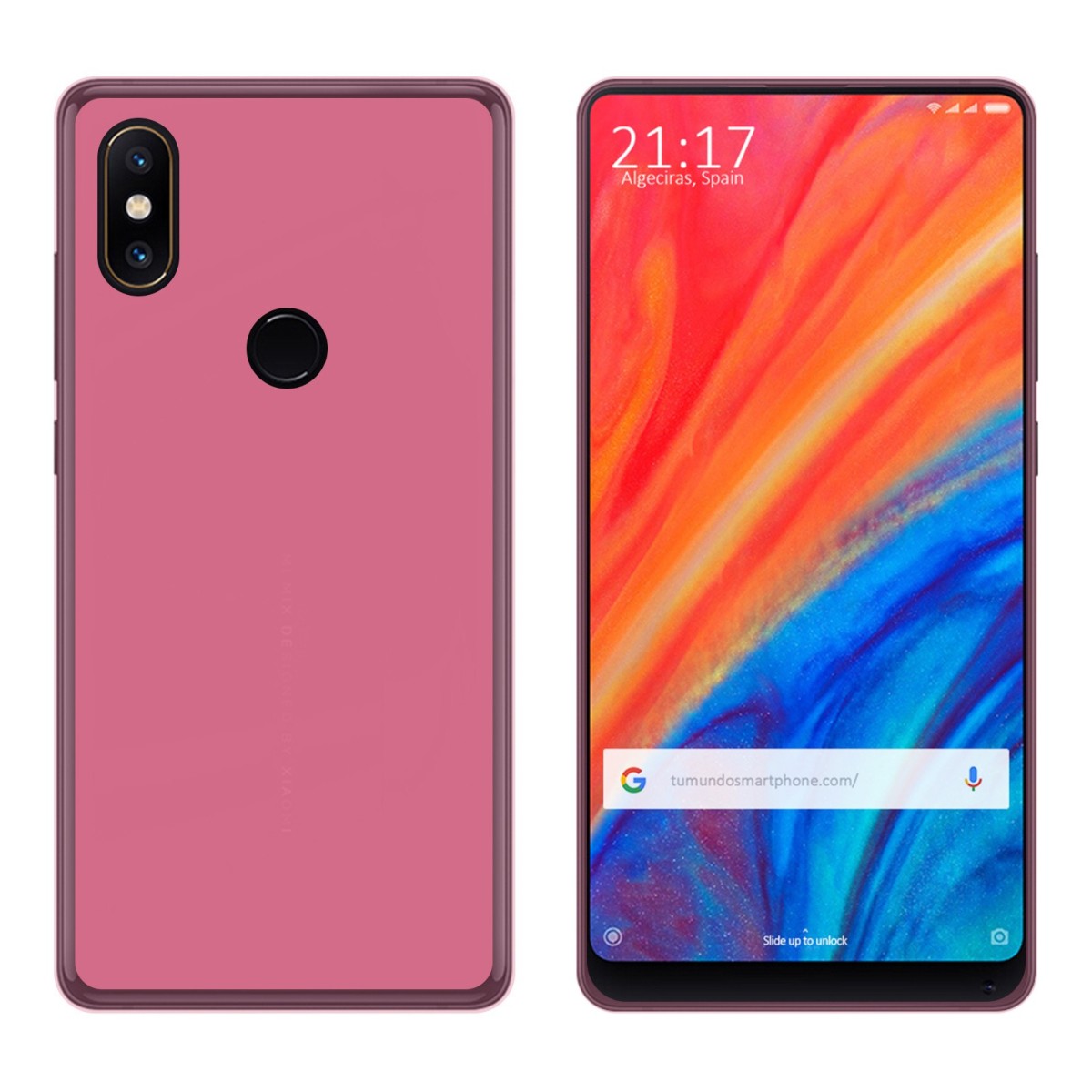 Funda Gel Tpu para Xiaomi Mi Mix 2S Color Rosa