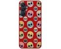 Funda Silicona Líquida Roja para Samsung Galaxy A25 5G diseño Catrina Dibujos