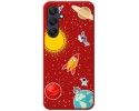 Funda Silicona Líquida Roja para Samsung Galaxy A25 5G diseño Espacio Dibujos