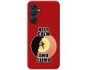 Funda Silicona Líquida Roja para Samsung Galaxy A25 5G diseño Hombre Escalada Dibujos