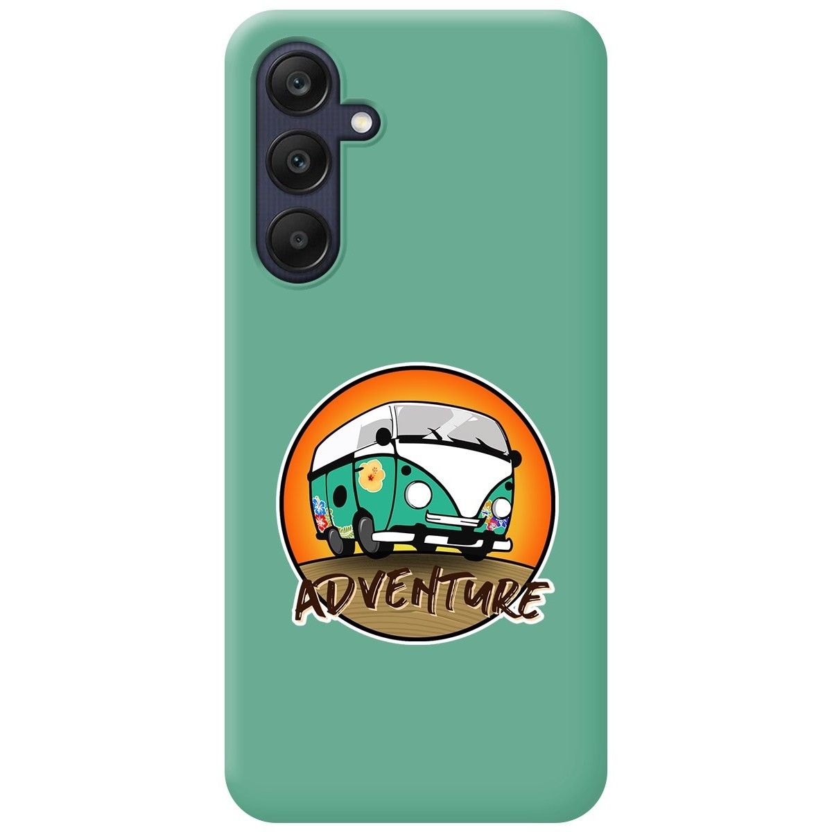 Funda Silicona Líquida Verde para Samsung Galaxy A25 5G diseño Adventure Dibujos