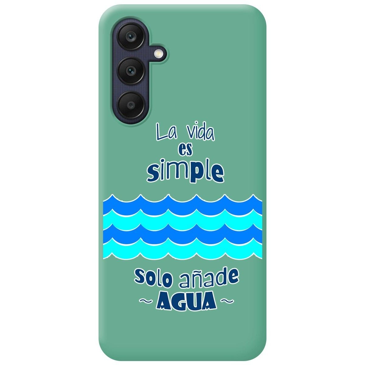 Funda Silicona Líquida Verde para Samsung Galaxy A25 5G diseño Agua Dibujos
