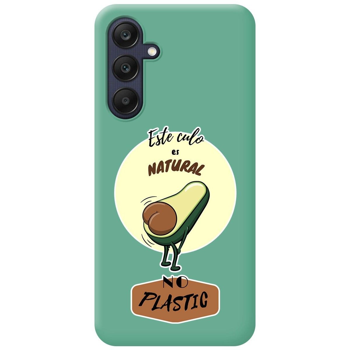 Funda Silicona Líquida Verde para Samsung Galaxy A25 5G diseño Culo Natural Dibujos
