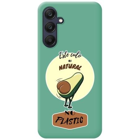 Funda Silicona Líquida Verde para Samsung Galaxy A25 5G diseño Culo Natural Dibujos