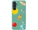 Funda Silicona Líquida Verde para Samsung Galaxy A25 5G diseño Espacio Dibujos