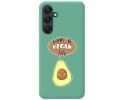 Funda Silicona Líquida Verde para Samsung Galaxy A25 5G diseño Vegan Life Dibujos
