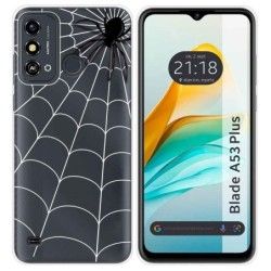 Funda Silicona Transparente para ZTE Blade A53 Plus diseño Araña Dibujos
