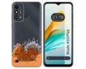 Funda Silicona Transparente para ZTE Blade A53 Plus diseño Bufalo Dibujos