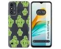 Funda Silicona Transparente para ZTE Blade A53 Plus diseño Cactus Dibujos