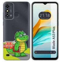 Funda Silicona Transparente para ZTE Blade A53 Plus diseño Coco Dibujos