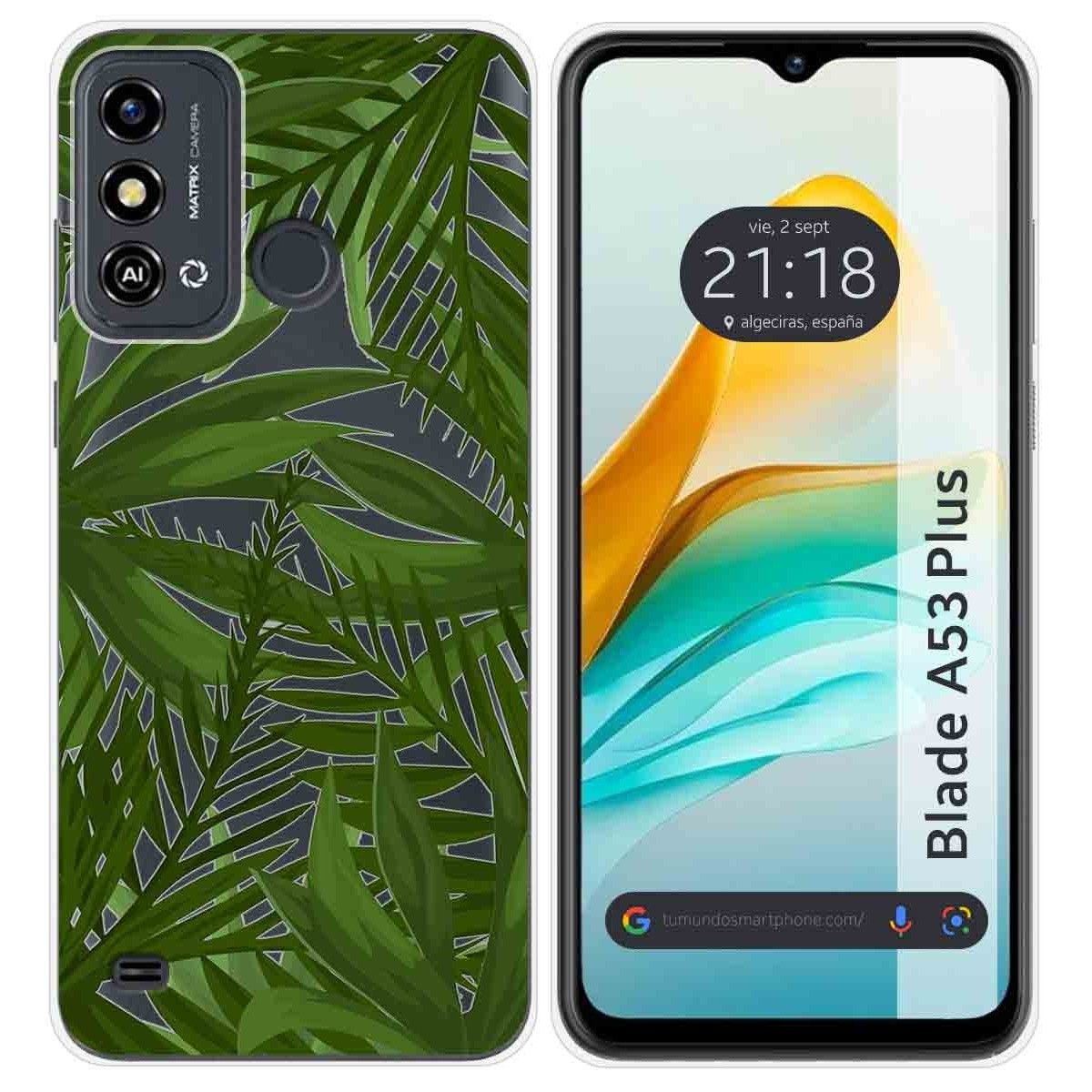 Funda Silicona Transparente para ZTE Blade A53 Plus diseño Jungla Dibujos